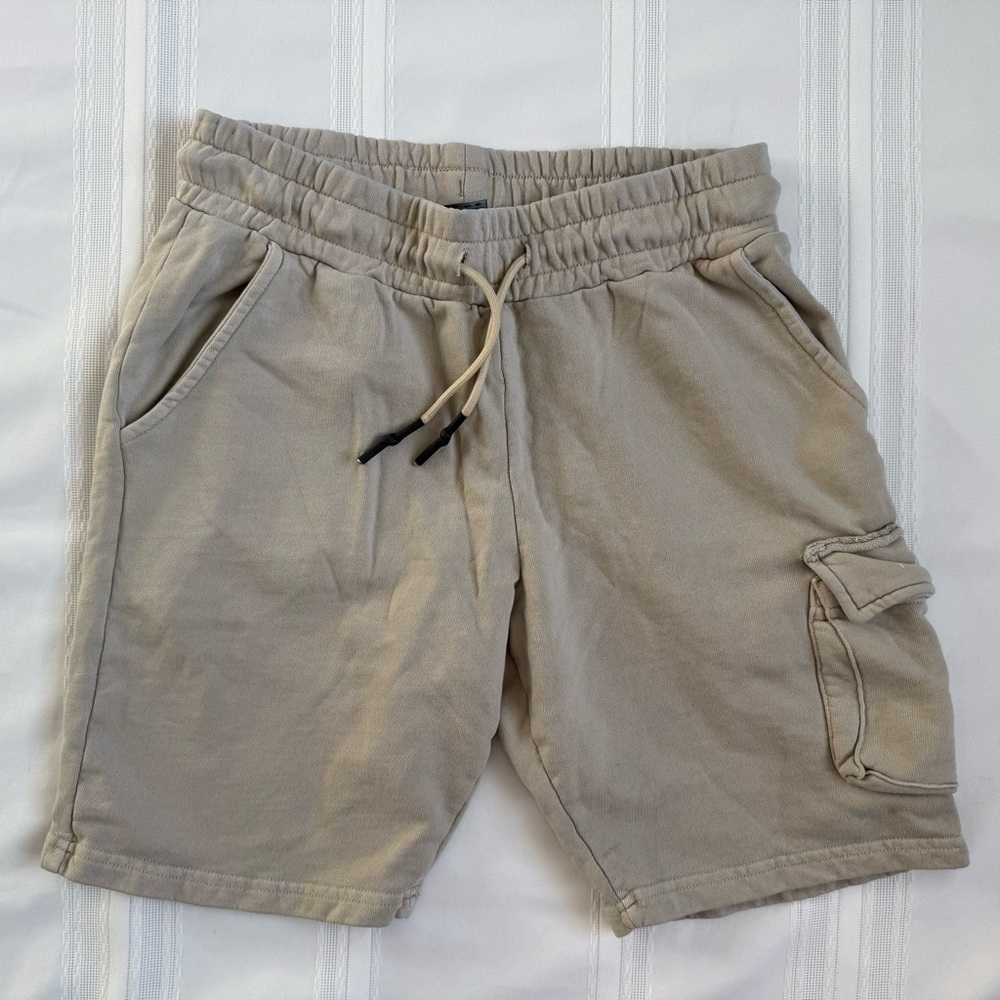 YoungLA Men's Cloud Beige Athletic Shorts